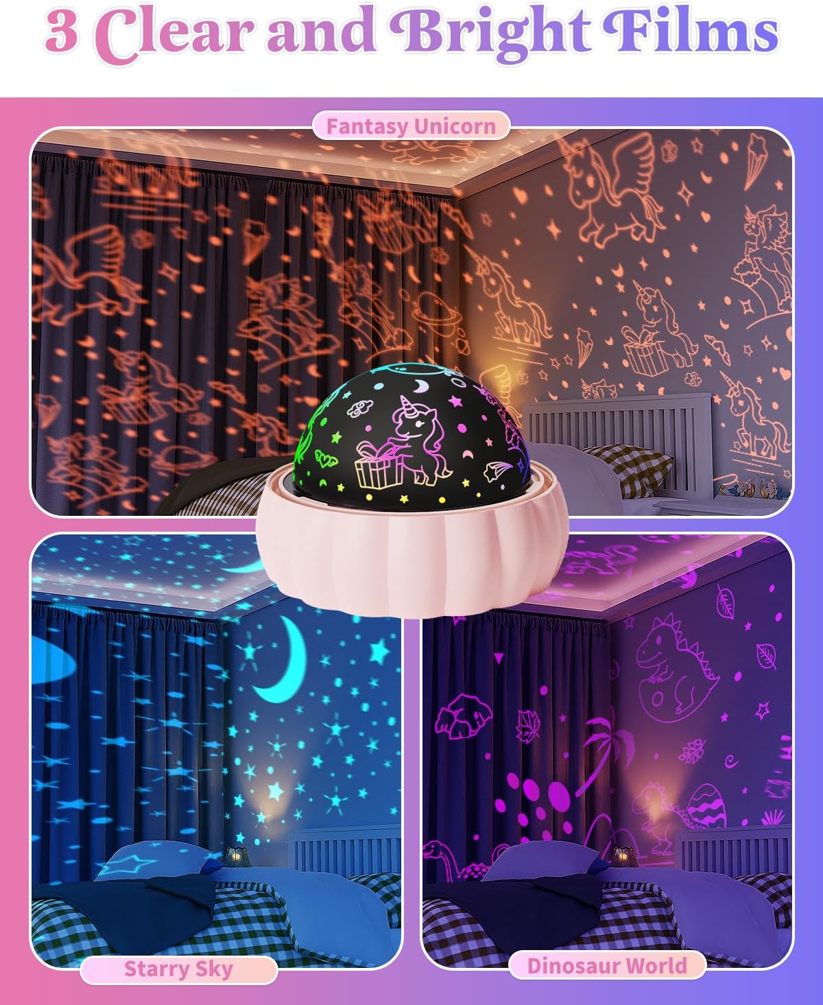 Kids Star Projector Night Light